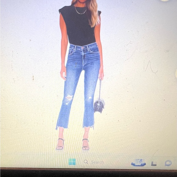 Mother Denim The Insider Crop Step Chew NWT - Picture 2 of 16